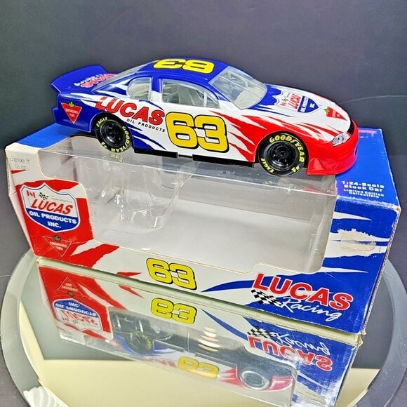 Diecast NASCAR Car - Lucas Oil Products #63 1:24 Scale - Picture 1 of 13